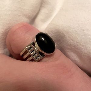 Handmade Authentic American Indian Onyx Ring